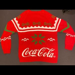 Coca-Cola themed Christmas Sweater, size large. Never been worn